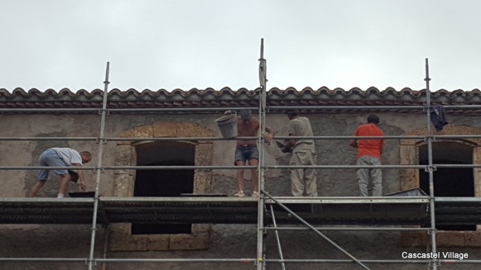 On commence par le haut à environ 15m de haut