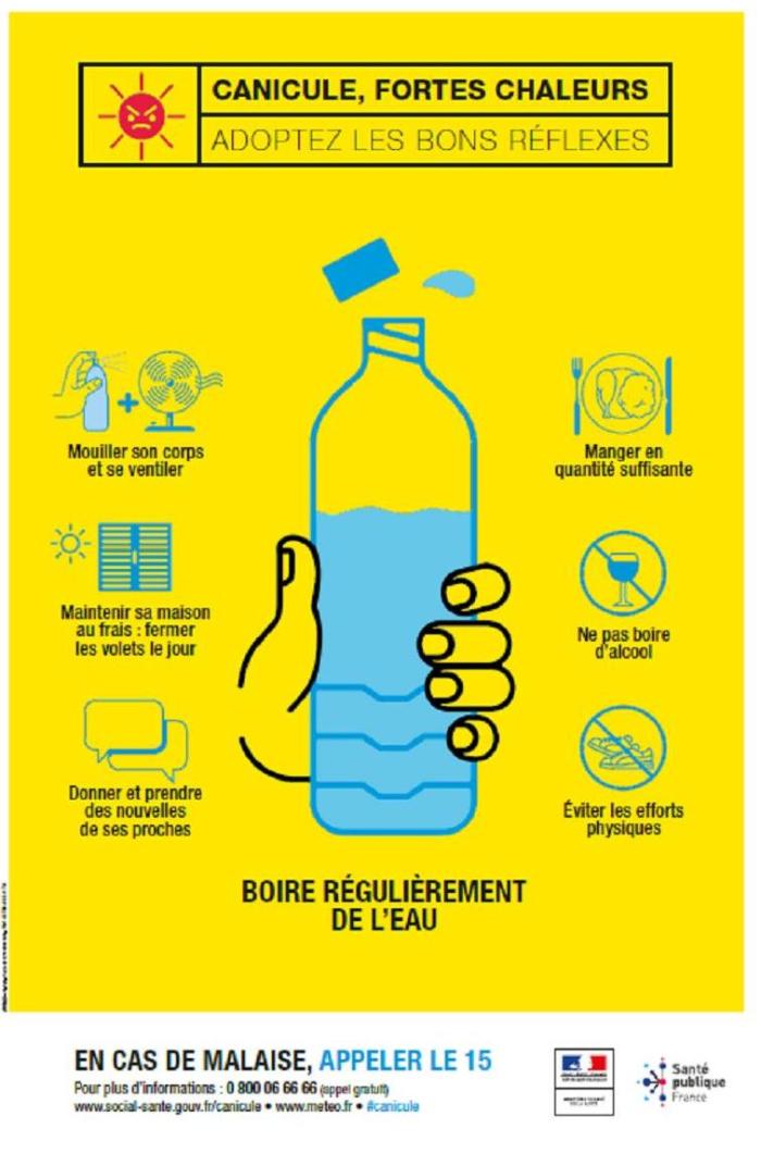 Alerte jaune canicule 2017