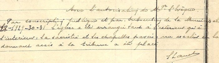 Inventaire 1932, Abbé Lanet