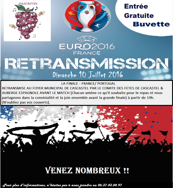 2016-07-08-Affiche pour retransmission finale france portugal 1