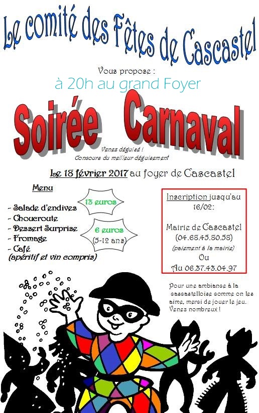 Comité des Fêtes Carnaval 2017