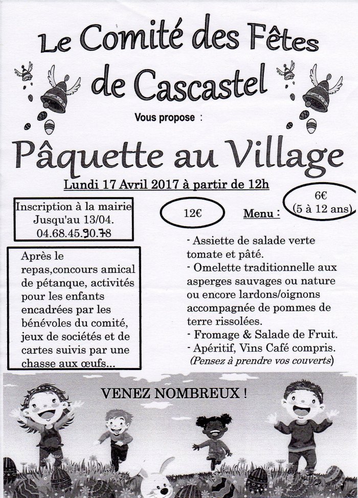 Pâquettes au Village 2017