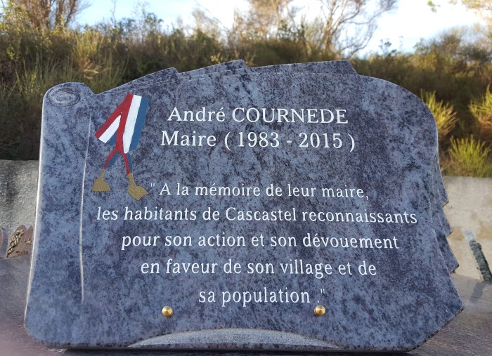 Mercredi 21 Décembre 2016, Plaque André Cournède