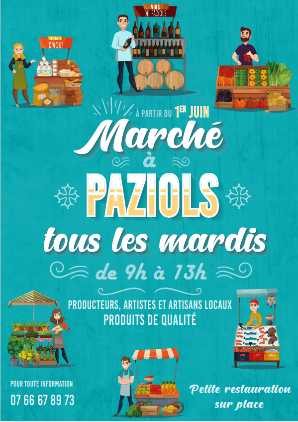 Marché à Paziols